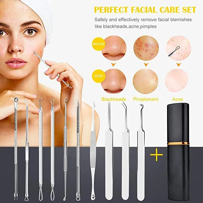 10-Piece: Blackhead Remover Tool