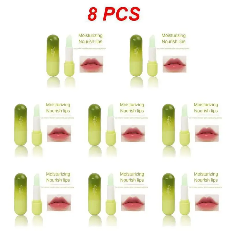 1~10PCS Natural Lip Balm Natural Plant Formula Nice Lip Color Not Greasy Avocado Butter Lip Balm Smoothes Fine Lines Anti-drying