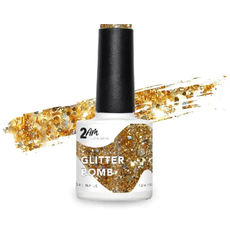 2AM London Gel Polish - Glitter Bomb