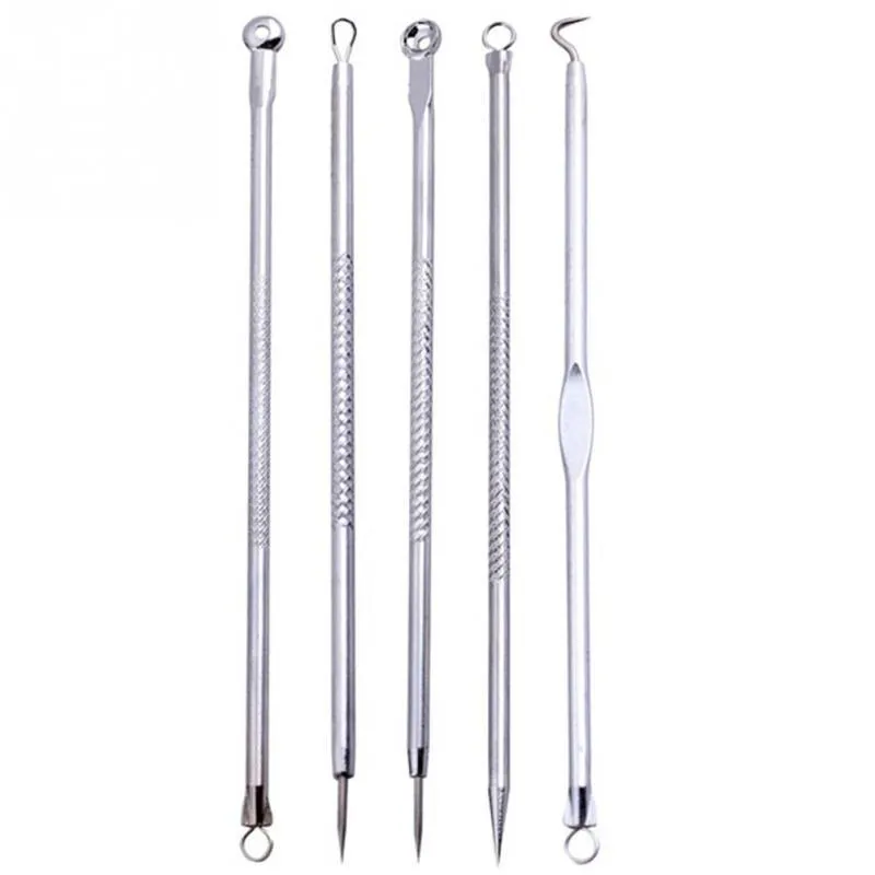 5pcs Acne Blackhead Remover Pimple Comedone Extractor Kit