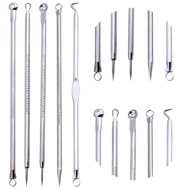 5pcs Acne Blackhead Remover Pimple Comedone Extractor Kit