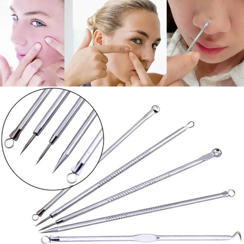 5pcs Acne Blackhead Remover Pimple Comedone Extractor Kit