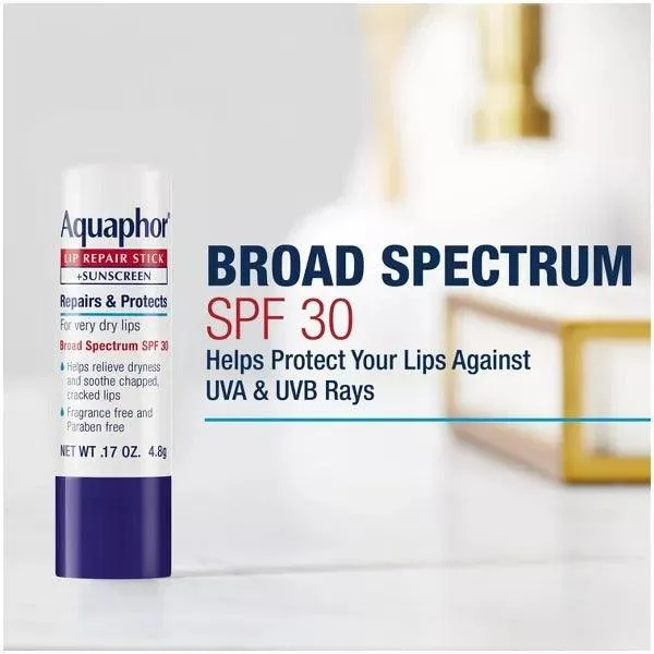 Aquaphor Lip Repair Stick   Sunscreen SPF 30 Lip Balm - 4.8 g