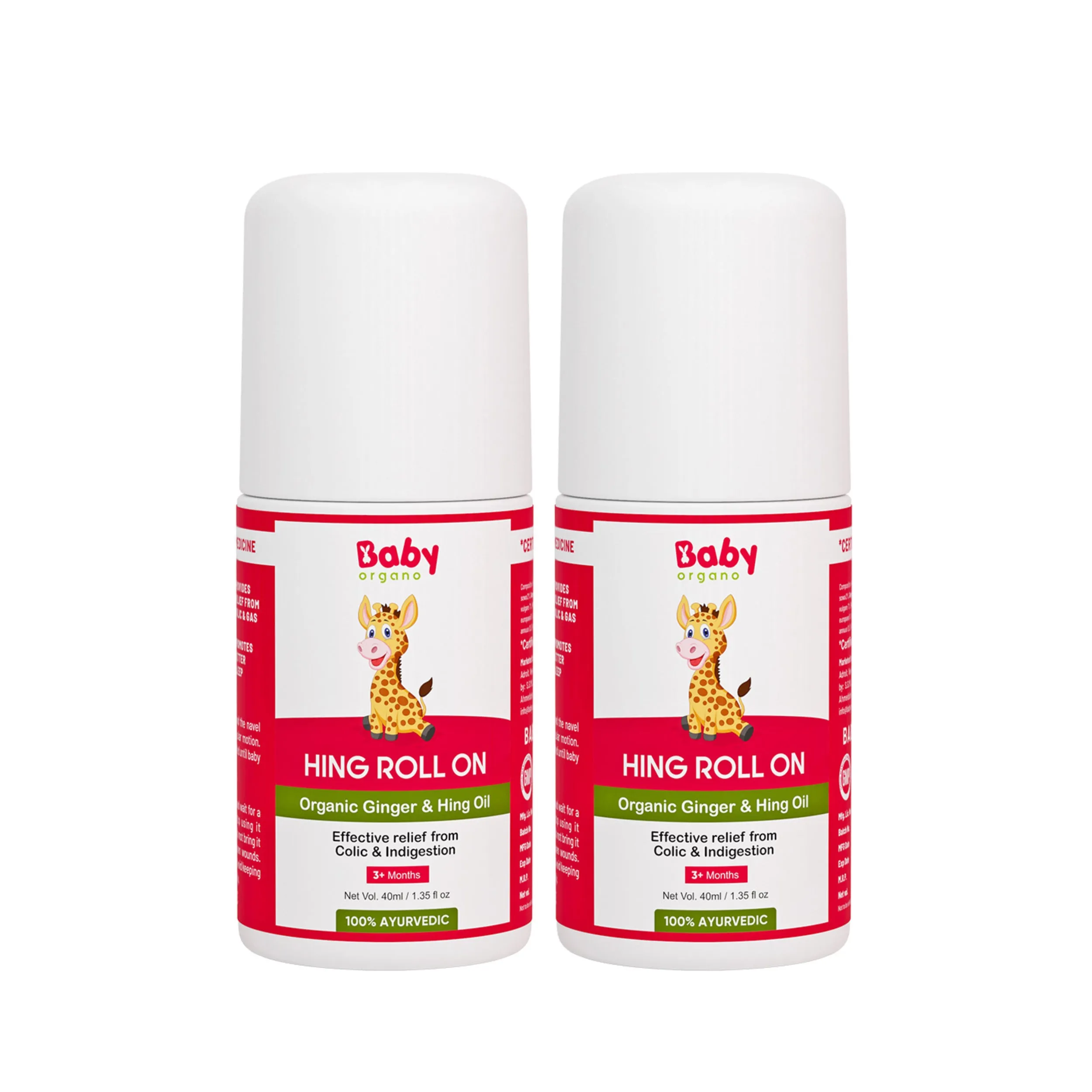 Baby Organo Hing Roll On Tummy Roll On for Newborn Babies Colic Pain