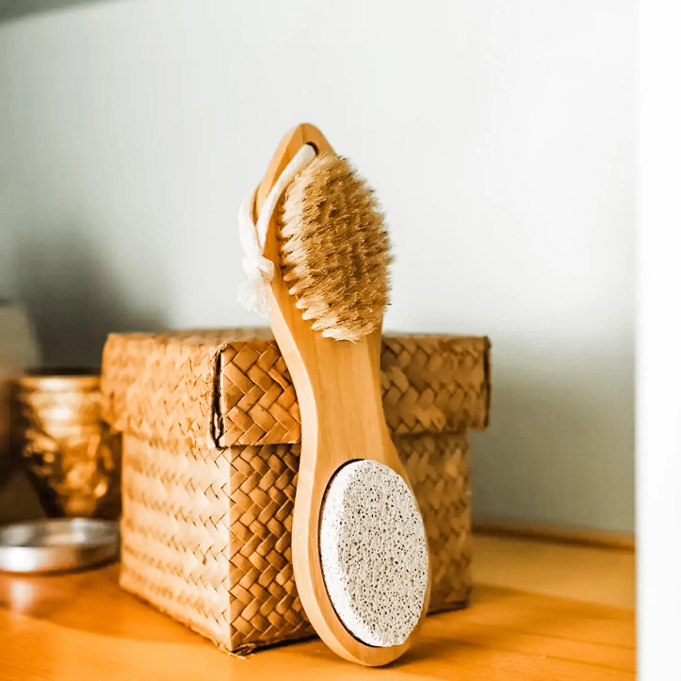 Bamboo Exfoliating Foot Pedicure Tool