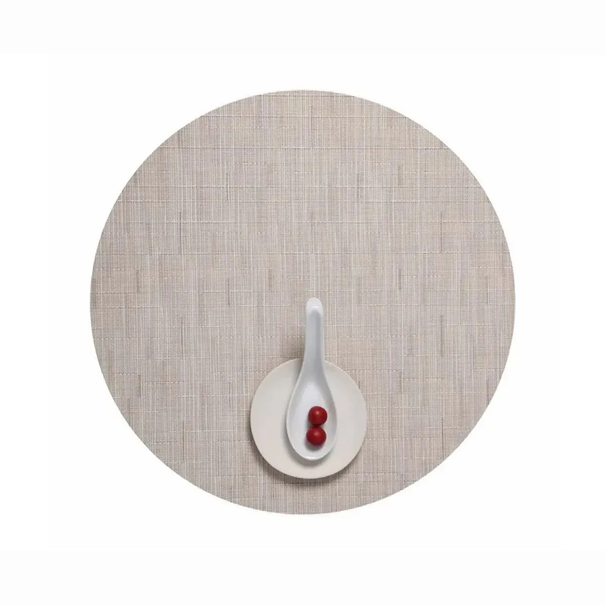 Bamboo Round Placemat Chino