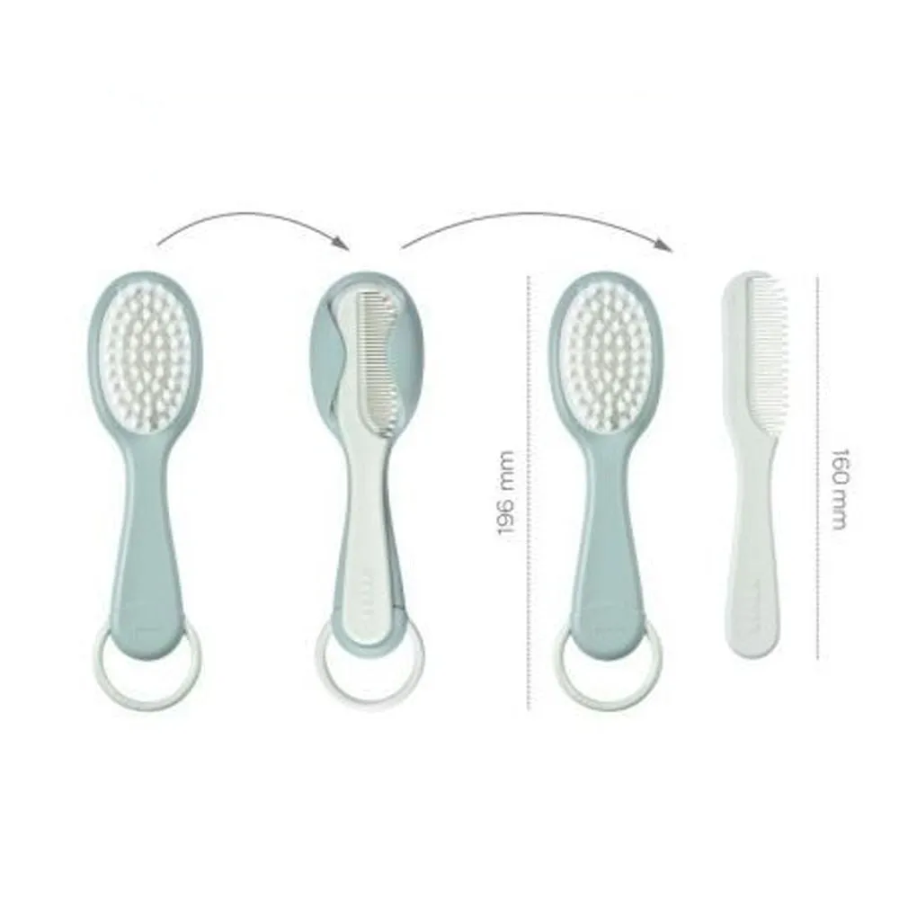 Beaba Baby Brush & Comb - Green