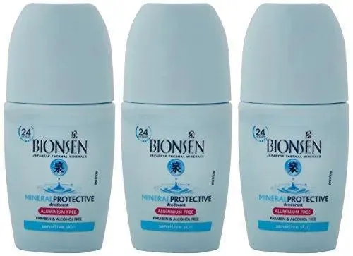 BIONSEN Roll On Deodorant, 3 x 50 ml