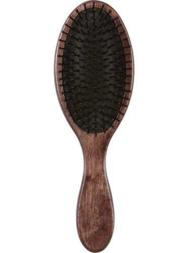 Brush Hair Oval Dark Wood Men's 66114
