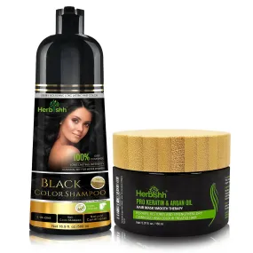 Buy 1 Pc Color Shampoo & Pro Keratin Hair Mask - Herbishh