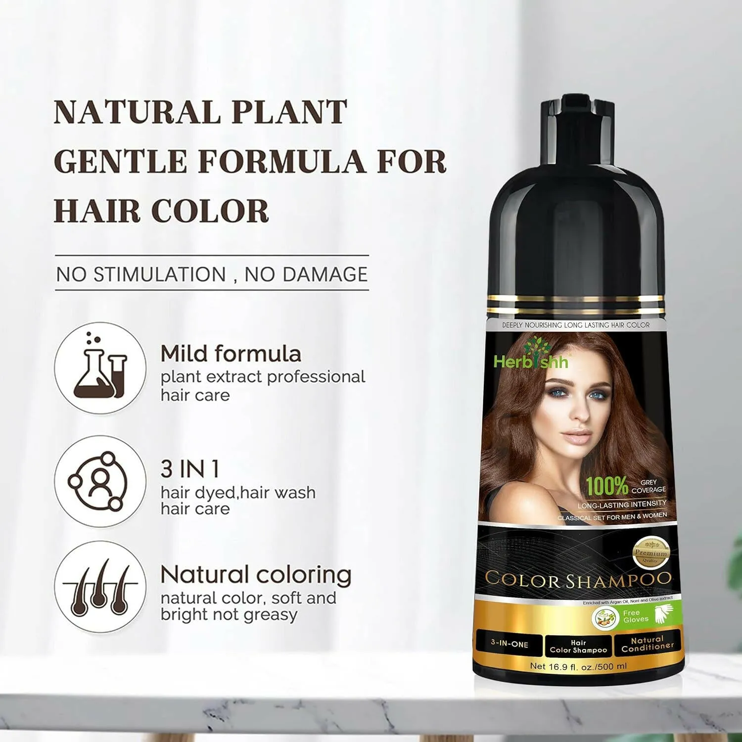 Buy 1 Pc Color Shampoo & Pro Keratin Hair Mask - Herbishh