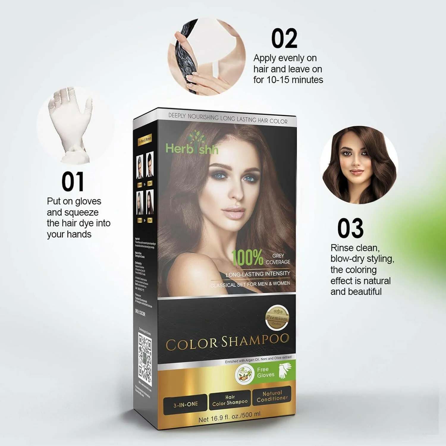 Buy 1 Pc Color Shampoo & Pro Keratin Hair Mask - Herbishh