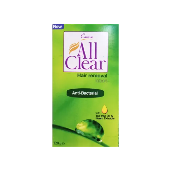 Caresse All Clear Hair Removal Lotion Antibacterial 120g