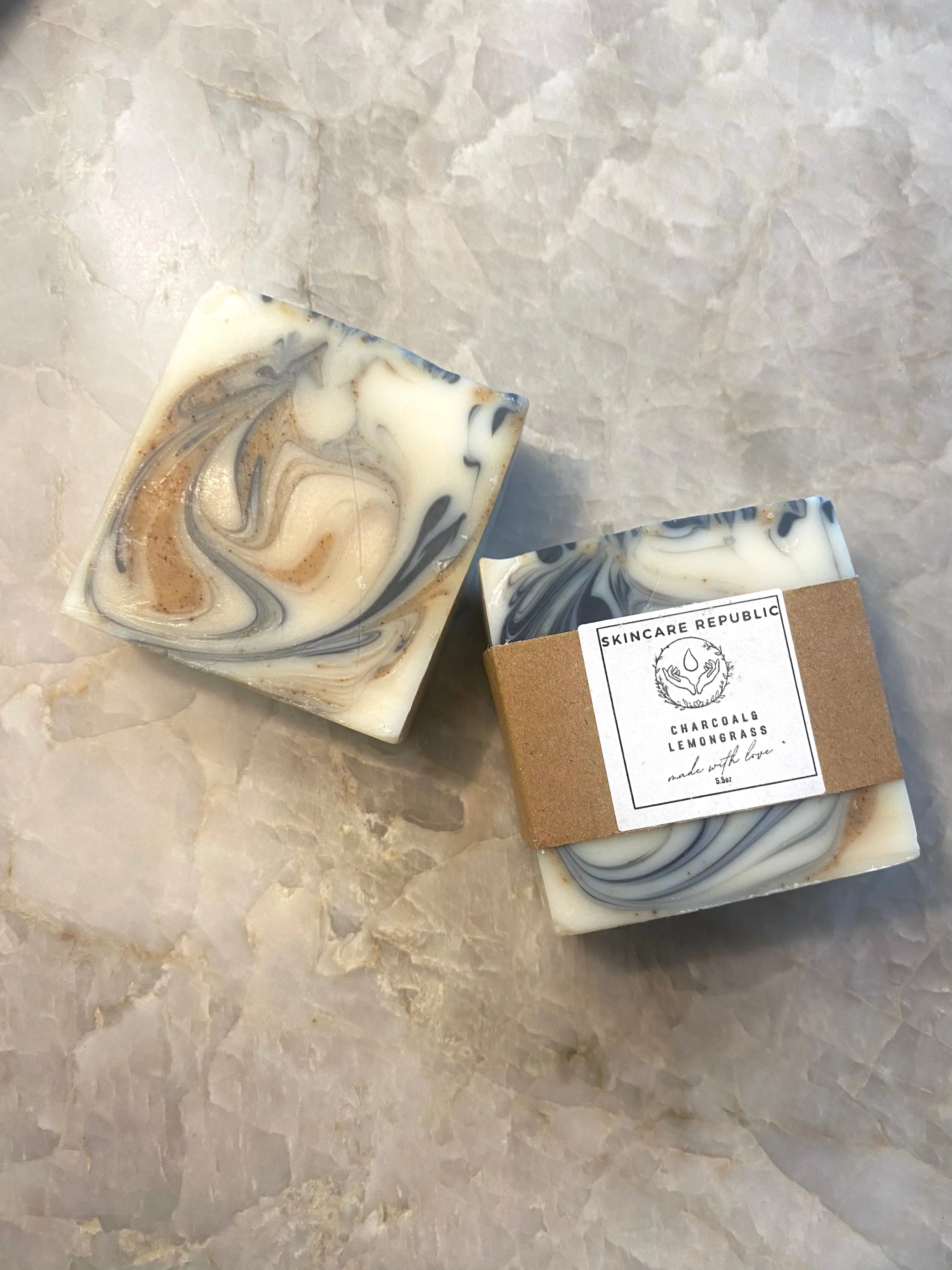Charcoals & Lemongrass Shea Butter Soap Bar