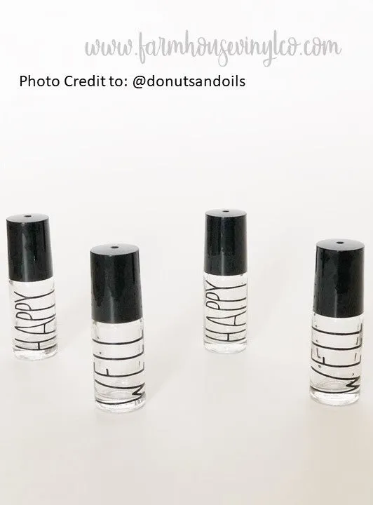 Essential Oil Roller Labels