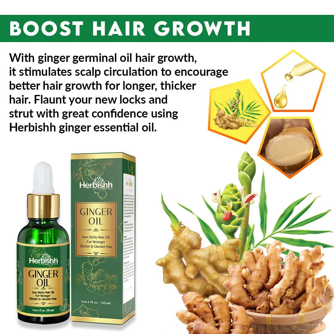 Exotic Ginger Essential Hair Oil - Herbishh
