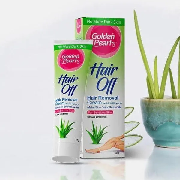 Golden Pearl Hair Off Hair Removal Cream Aloe Vera 100g