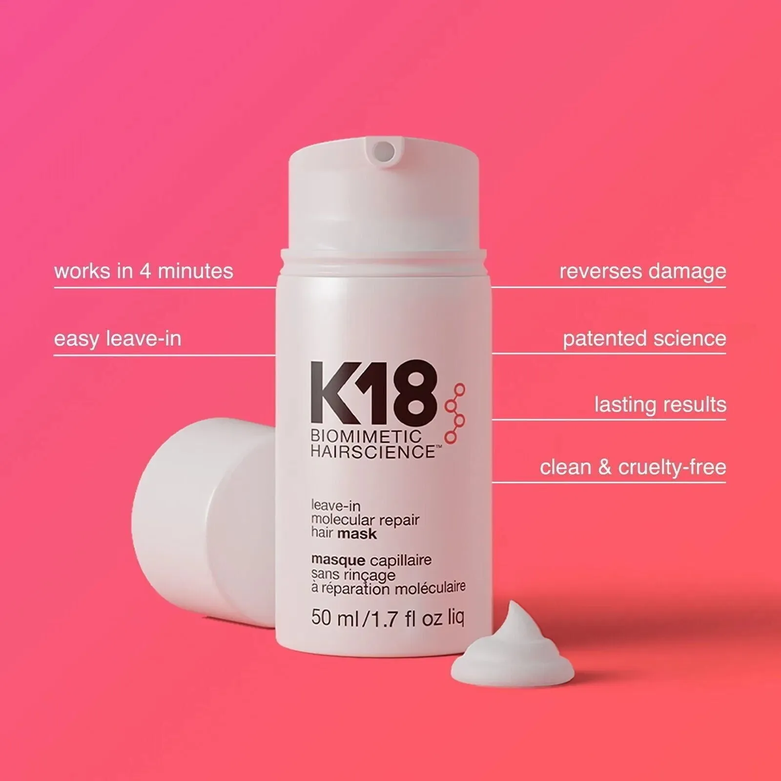 K18 Repair Mask: Soft Hair & Scalp Treatment (50ml)