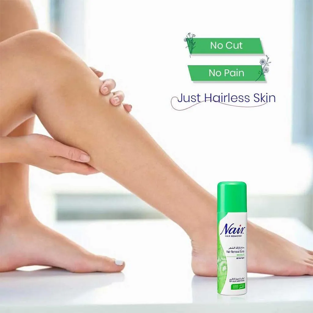 Nair Hair Removal Spray With Baby Oil & Kiwi Extract 200ml