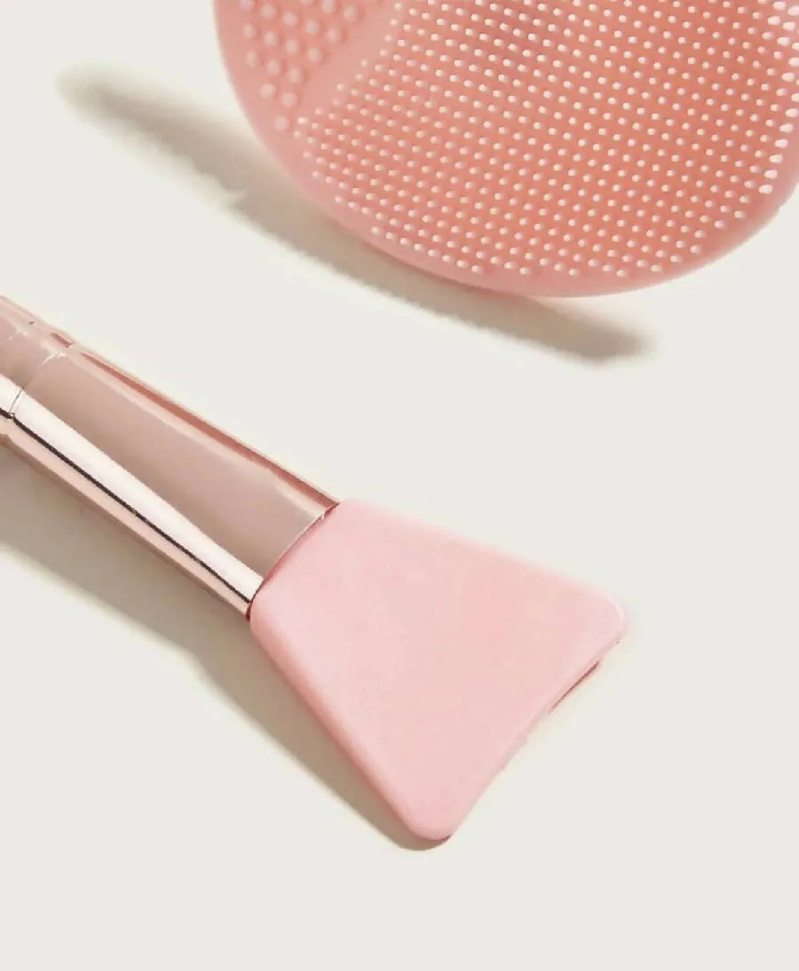 Oh La La EXpress Facial Sheet Brush & Face Cleaning Brush set of 2 pcs