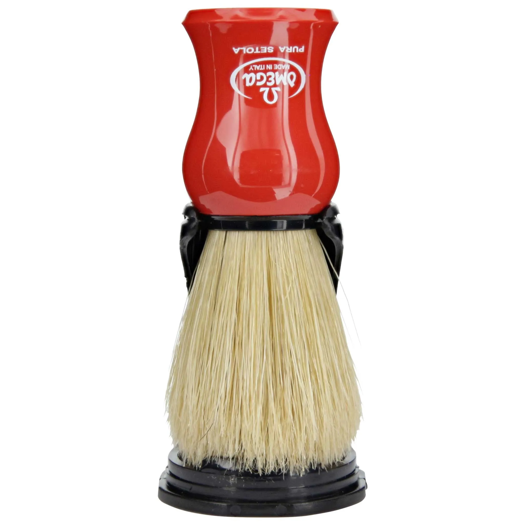 Omega Shaving Cream and Brush with Stand Kit