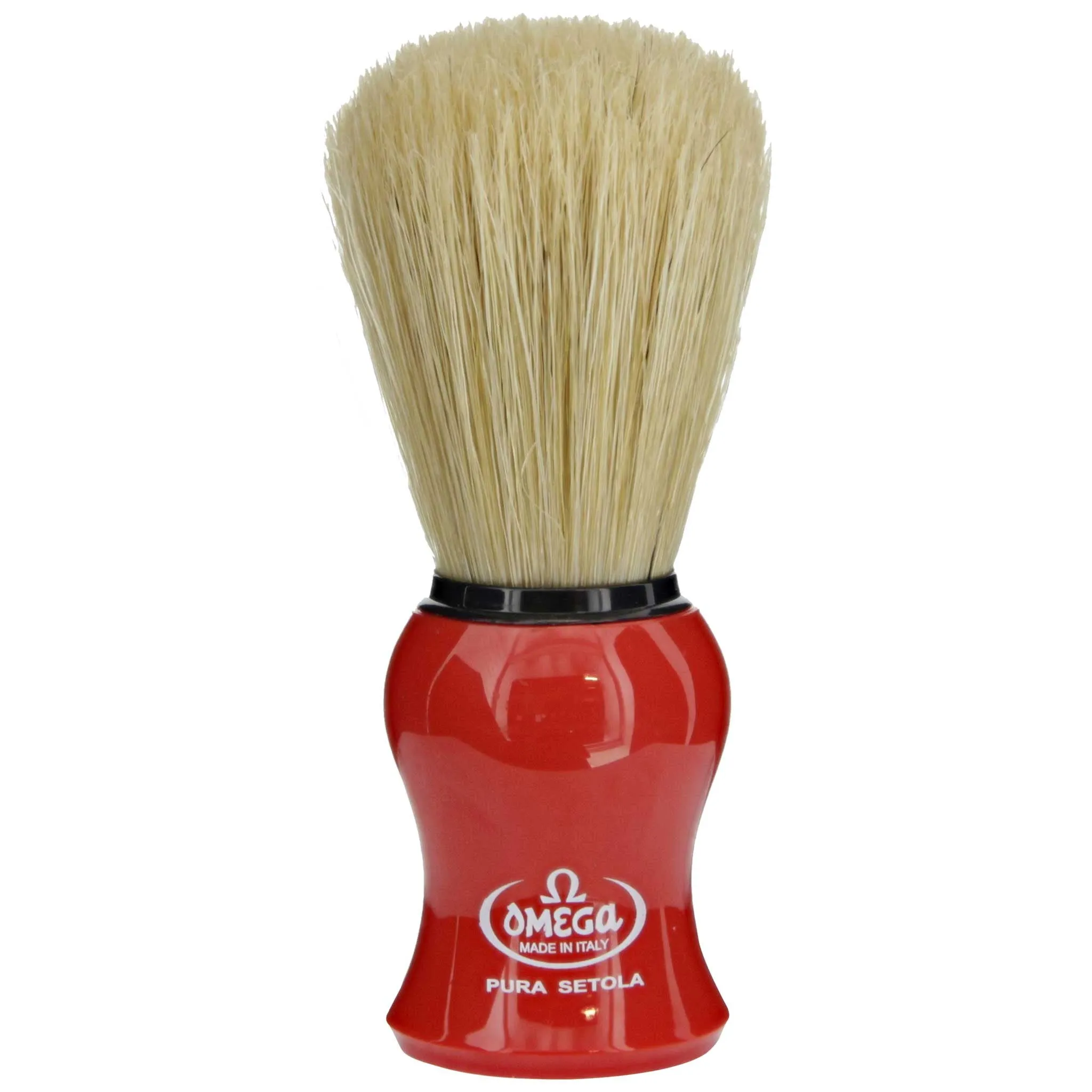 Omega Shaving Cream and Brush with Stand Kit