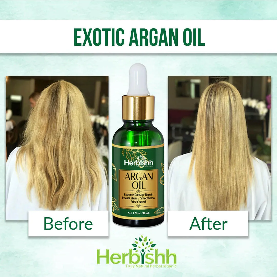 Organic Argan Hair Oil - Herbishh