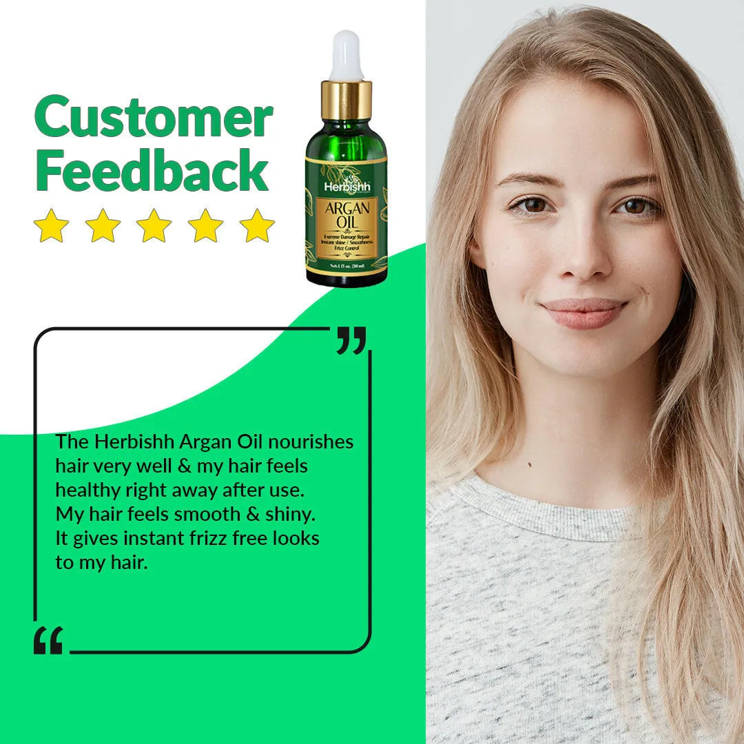 Organic Argan Hair Oil - Herbishh