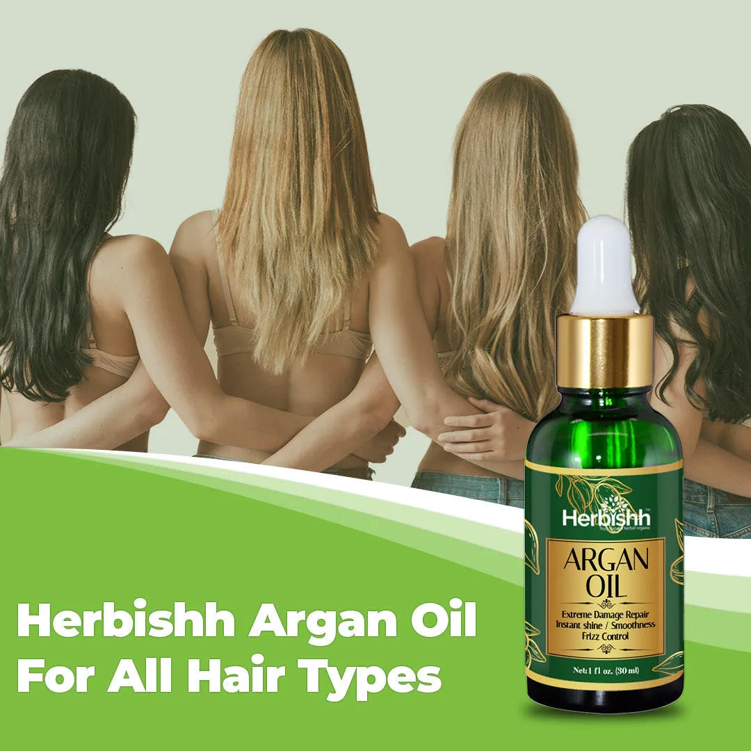 Organic Argan Hair Oil - Herbishh