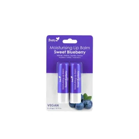 Pretty Moisturising Lip Balm Sweet Blueberry 2 Pack
