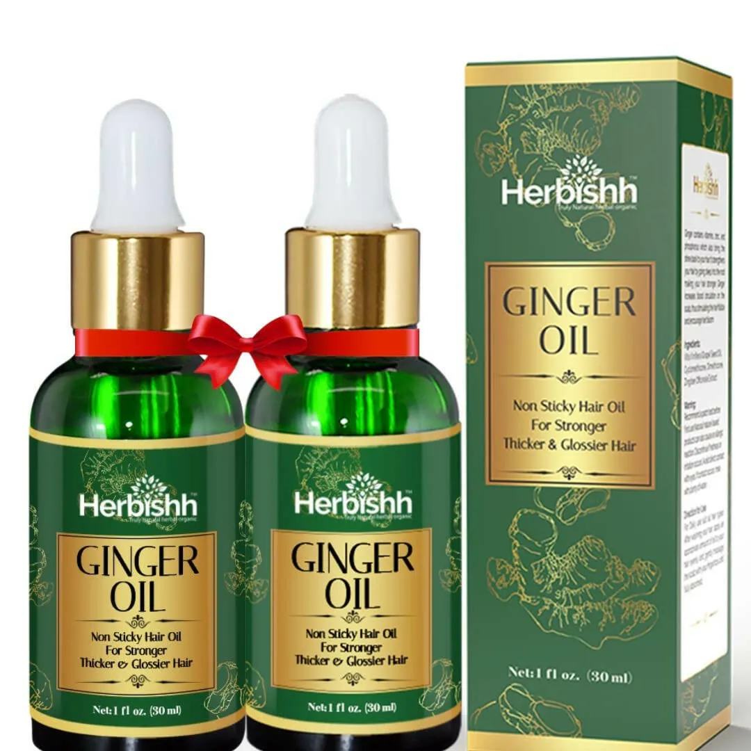 Set of 2 Exotic Ginger Essential Hair Oil - Herbishh