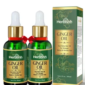 Set of 2 Exotic Ginger Essential Hair Oil - Herbishh