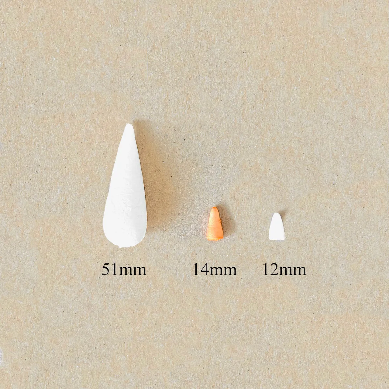 Spun Cotton Carrots - Multiple Sizes