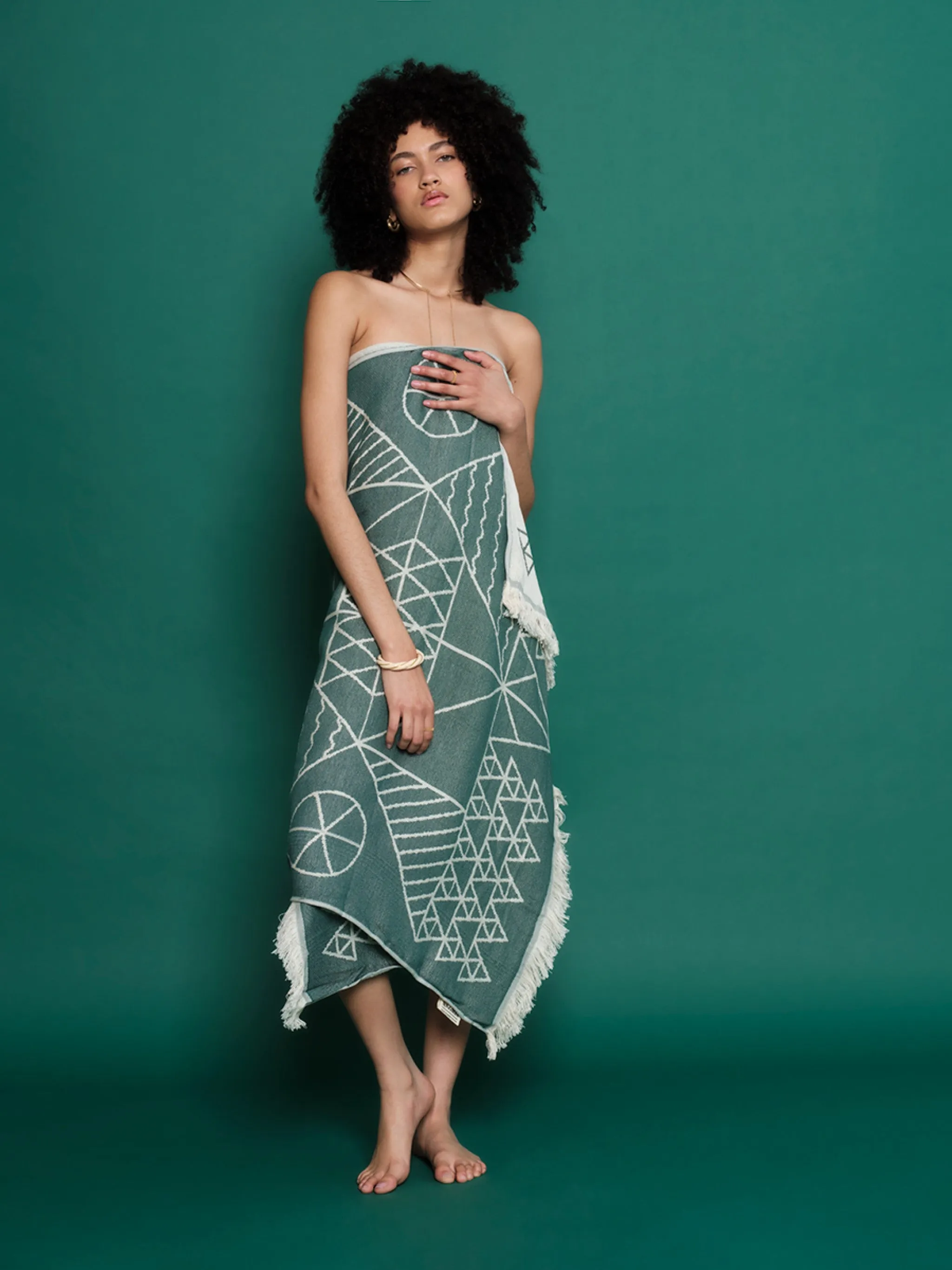 Tinos Verdona | Feather Beach Towel