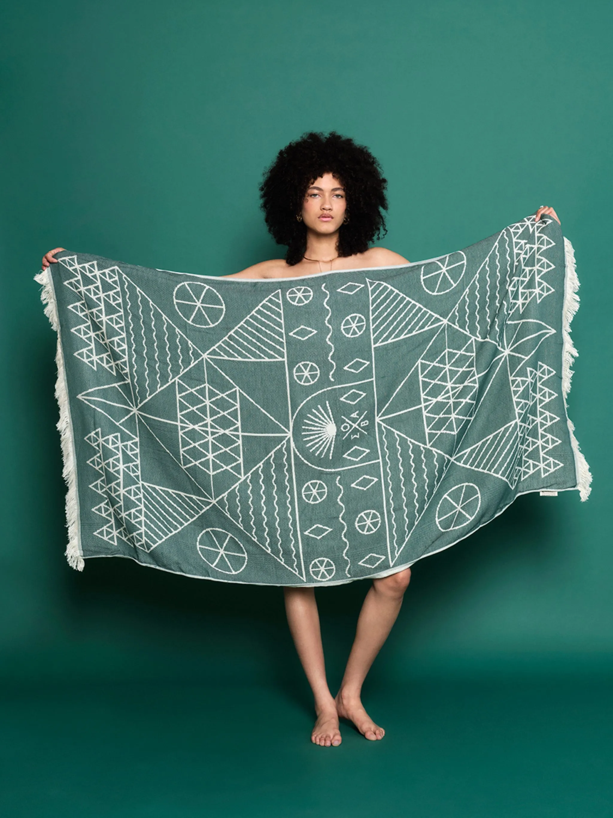 Tinos Verdona | Feather Beach Towel