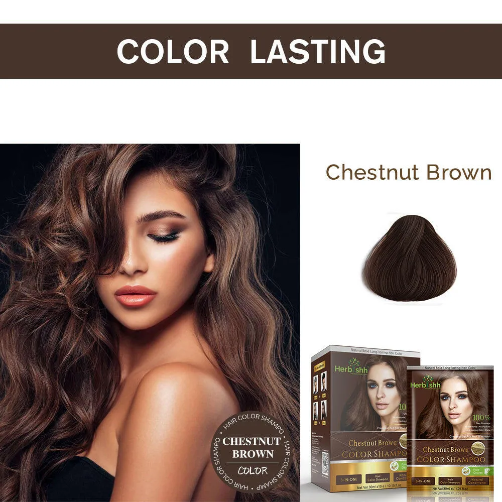 Travel size Color Shampoo Sachets - Herbishh