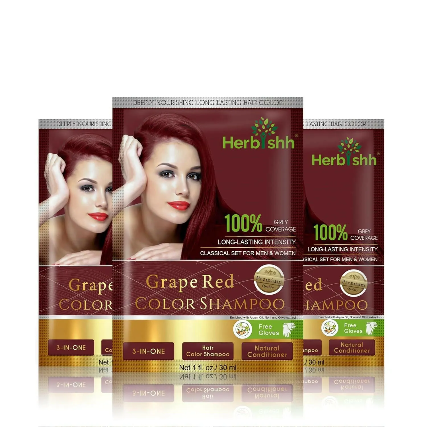 Travel size Color Shampoo Sachets - Herbishh
