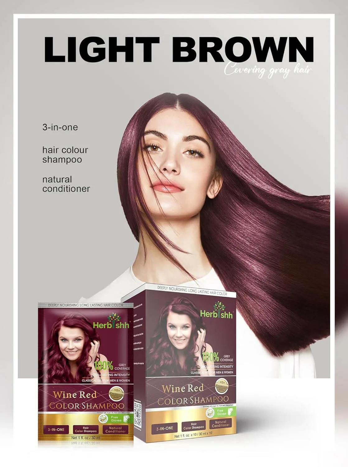 Travel size Color Shampoo Sachets - Herbishh