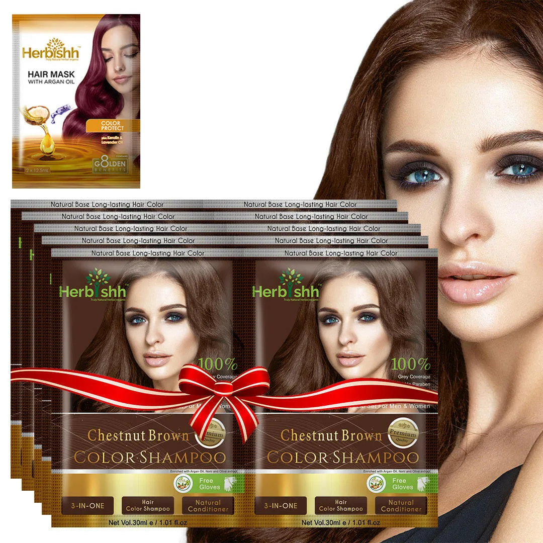 Travel size Color Shampoo Sachets - Herbishh