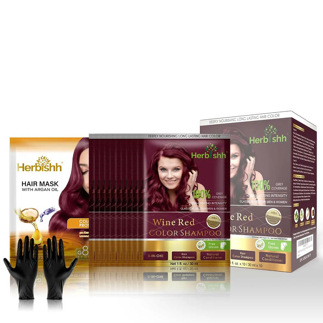 Travel size Color Shampoo Sachets - Herbishh