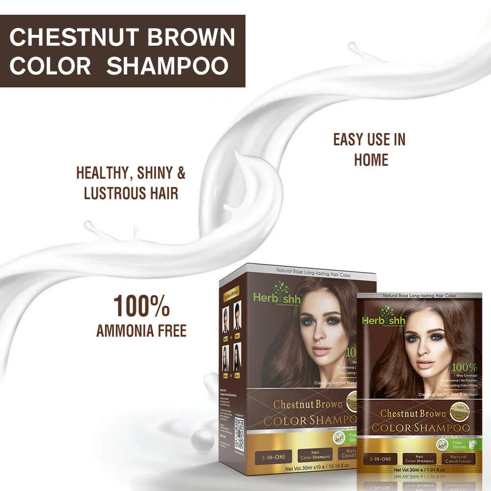 Travel size Color Shampoo Sachets - Herbishh