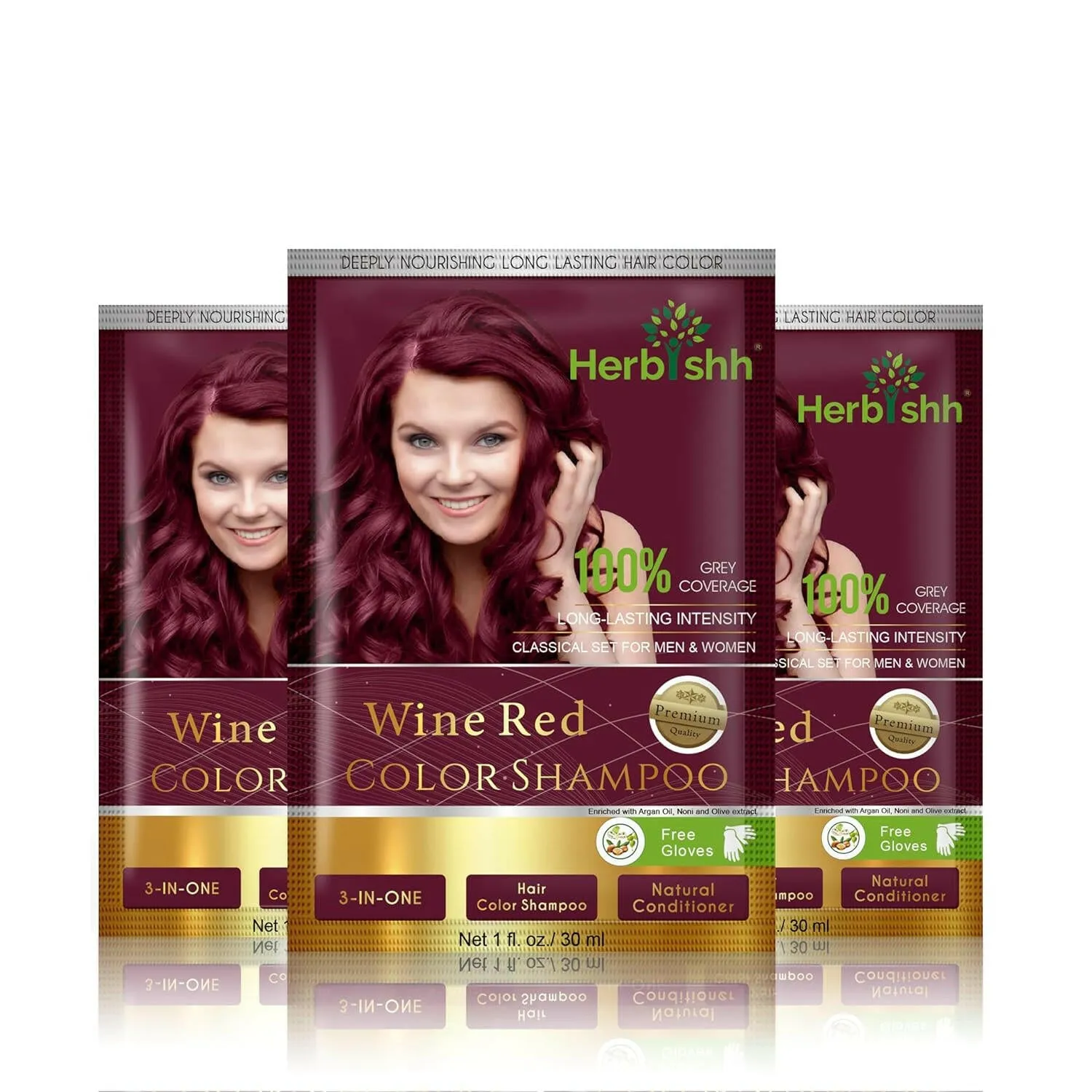 Travel size Color Shampoo Sachets - Herbishh