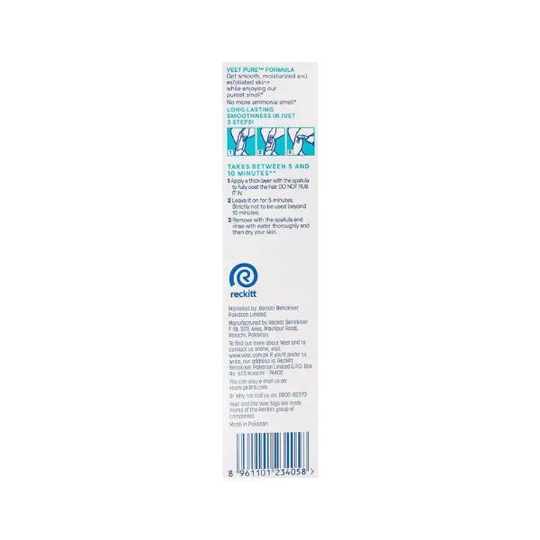 Veet Pure Hair Removal Cream Aloe Vera Extract For Sensitive Skin 50g