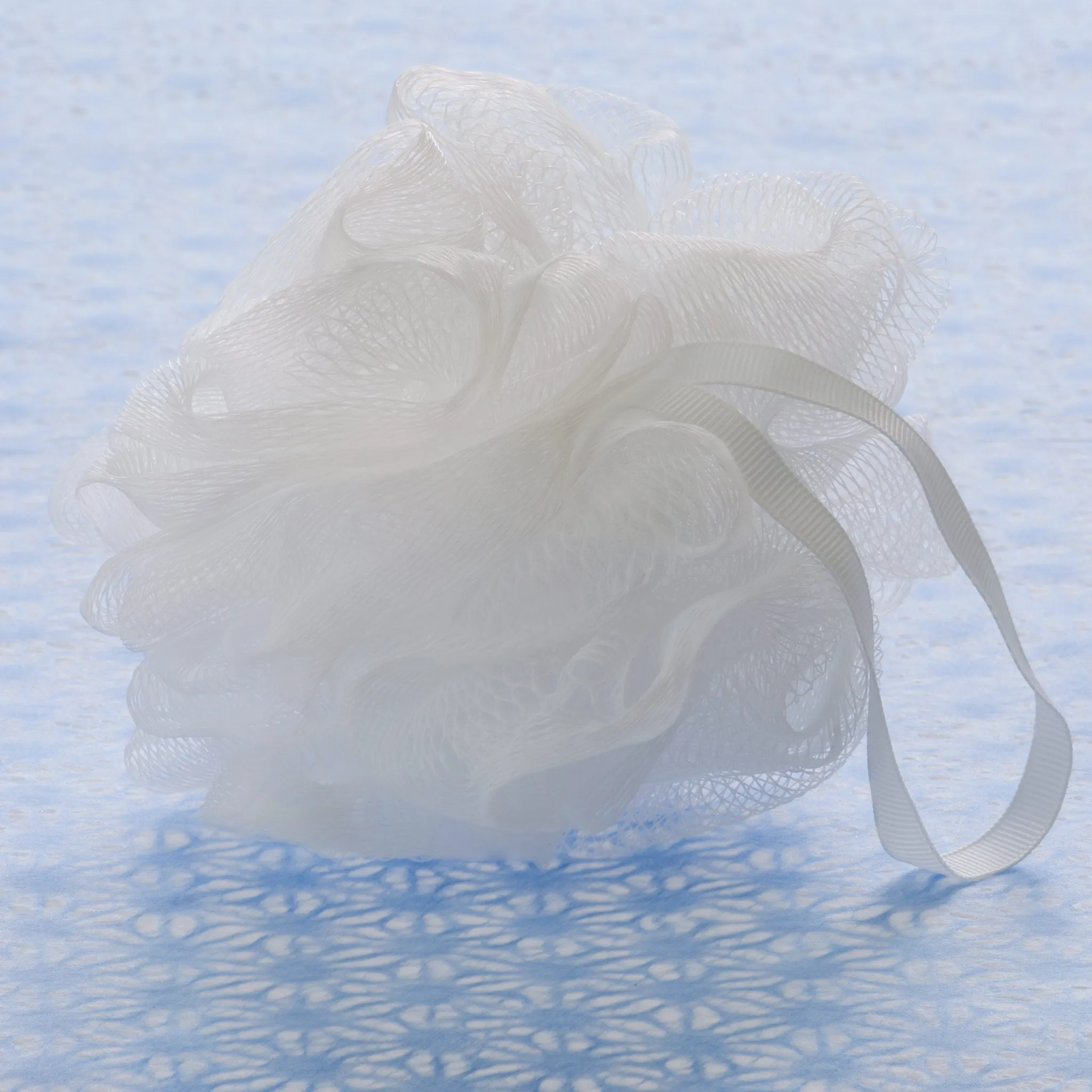 White Mesh Bath Pouf - 40 Grams