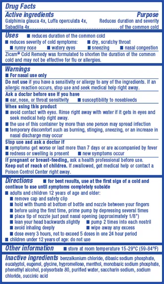 Zicam Cold Remedy Nasal Swabs for Multi-Symptoms Cold Relief
